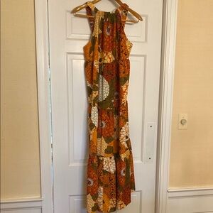NWT Fore maxi dress with scoop back and ruffle bottom. Size M. Beautiful!